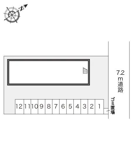 ★手数料０円★函館市港町３丁目　月極駐車場（LP）